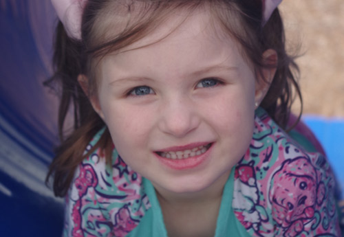 Little girl smiling